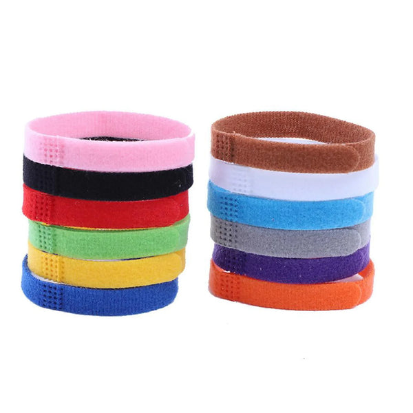 12 Pcs Puppy Whelping Collars Newborn Pet Collars Double-Sided Soft Adjustable ID Bands Puppy Id Collars For Newborn Pet Dog Cat