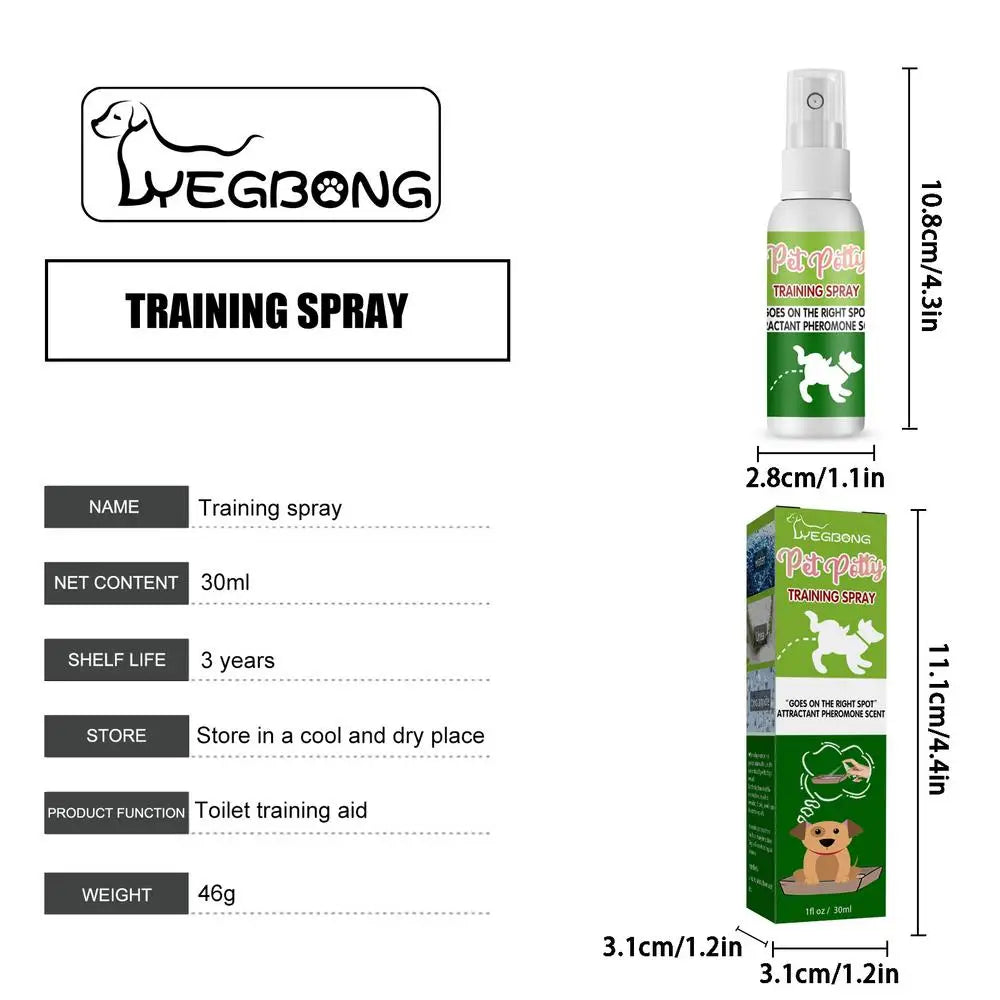 Pet Toilet Training Spray Inducer Dog Poops Cat Pee Positioning Defecation Puppy Stool Location Indoor Pet Potty Training Spray