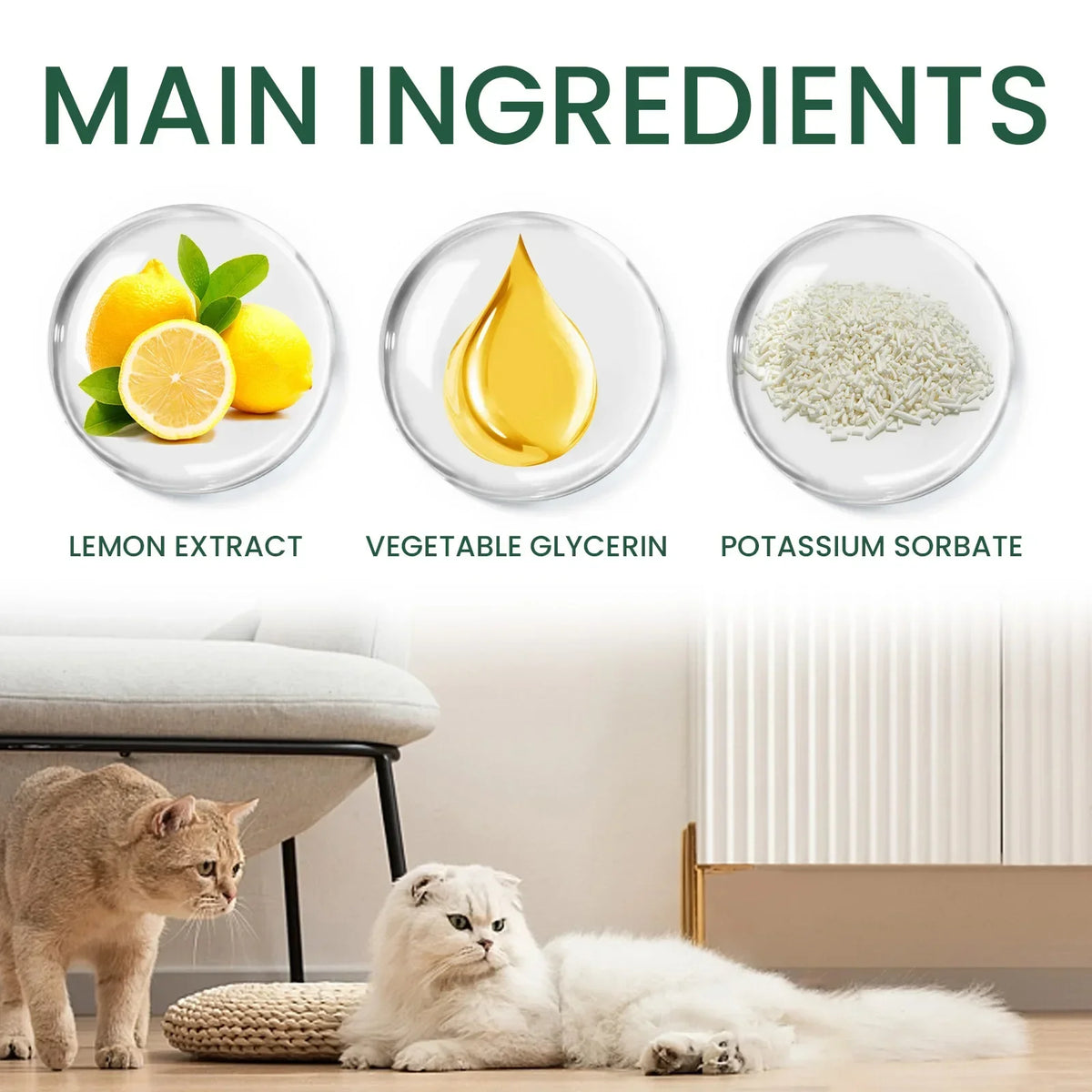 Pet probiotic drops relieve discomfort in cats, dogs, and bad breath. Pet care solution