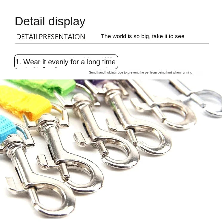 Dog Traction Rope Angel Pet Wing Small Pet Dog cat Rabbit Chest Set Cute Collar Safety Belt Adjustable Outdoor Walk Leash Rope