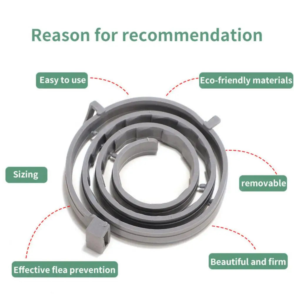 Pet Anti Flea Collar Adjustable Antiparasitic Cat Dog Necklace Portable Outdoor Anti-mosquito & Insect Repellent Pet Supplies
