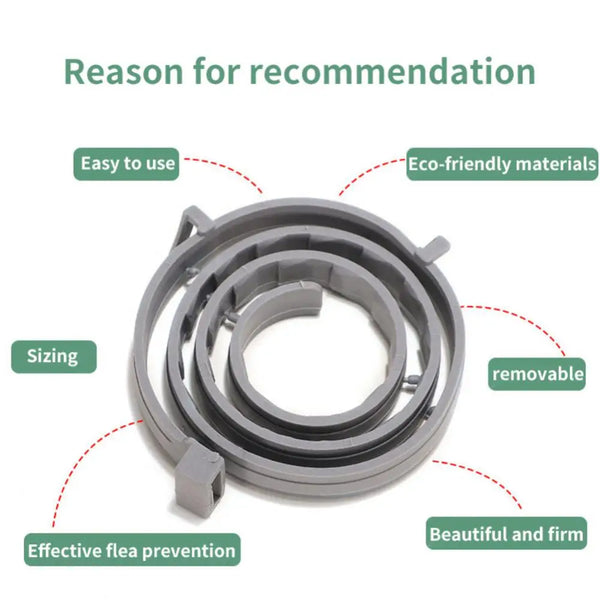 Pet Anti Flea Collar Adjustable Antiparasitic Cat Dog Necklace Portable Outdoor Anti-mosquito & Insect Repellent Pet Supplies