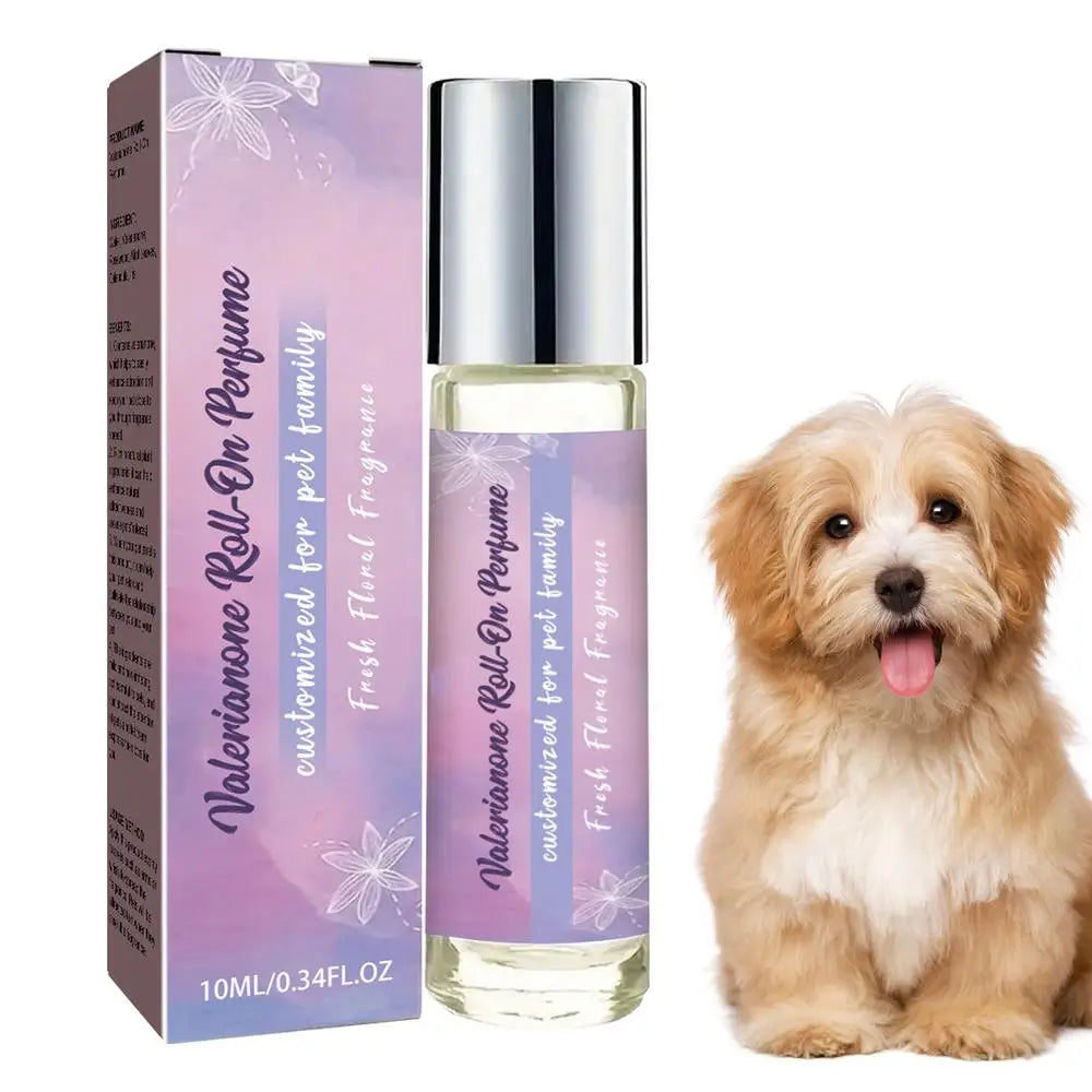 Dog Perfume Fur Conditioner Dog Fragrance Pet Mood And Relieve Dog Anxiety Rolling Beads Design Long-Lasting Clean Pet Calming