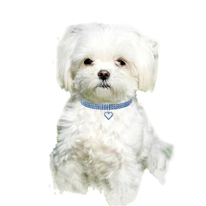Dog Collars Bling Rhinestone Pet Crystal Diamond Collar For Dogs Cats Leashes Necklace Dog Accessories Pet Supplies