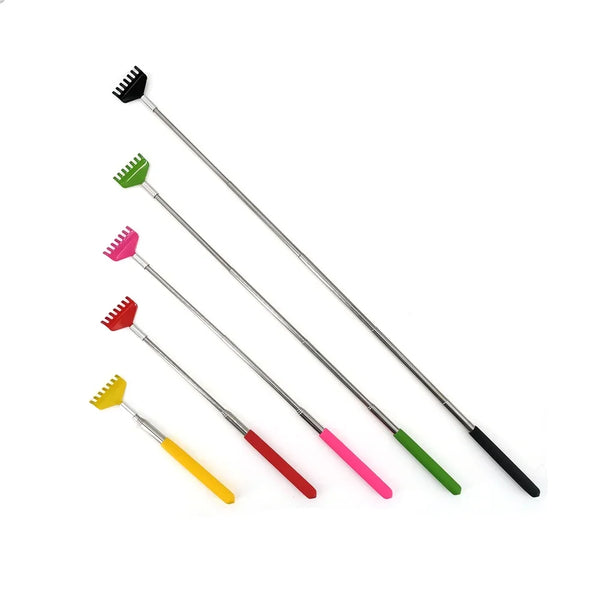 Dog Cat Back Scratcher Brush Stainless Steel Adjustable Massage Telescopic Anti Itch Claw Pet Tickle Grooming Tool Pet Products