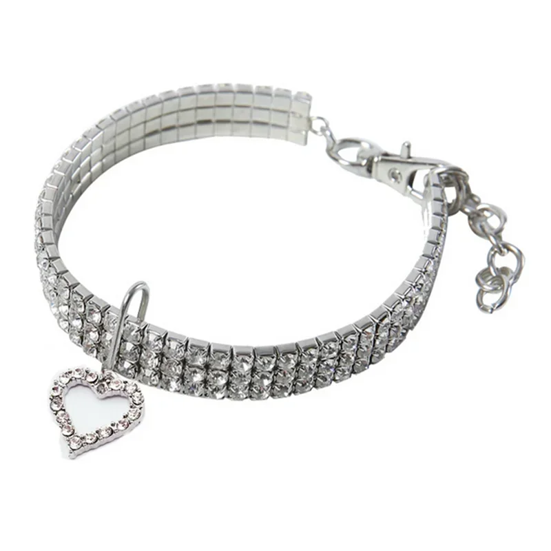 Dog Collars Bling Rhinestone Pet Crystal Diamond Collar For Dogs Cats Leashes Necklace Dog Accessories Pet Supplies