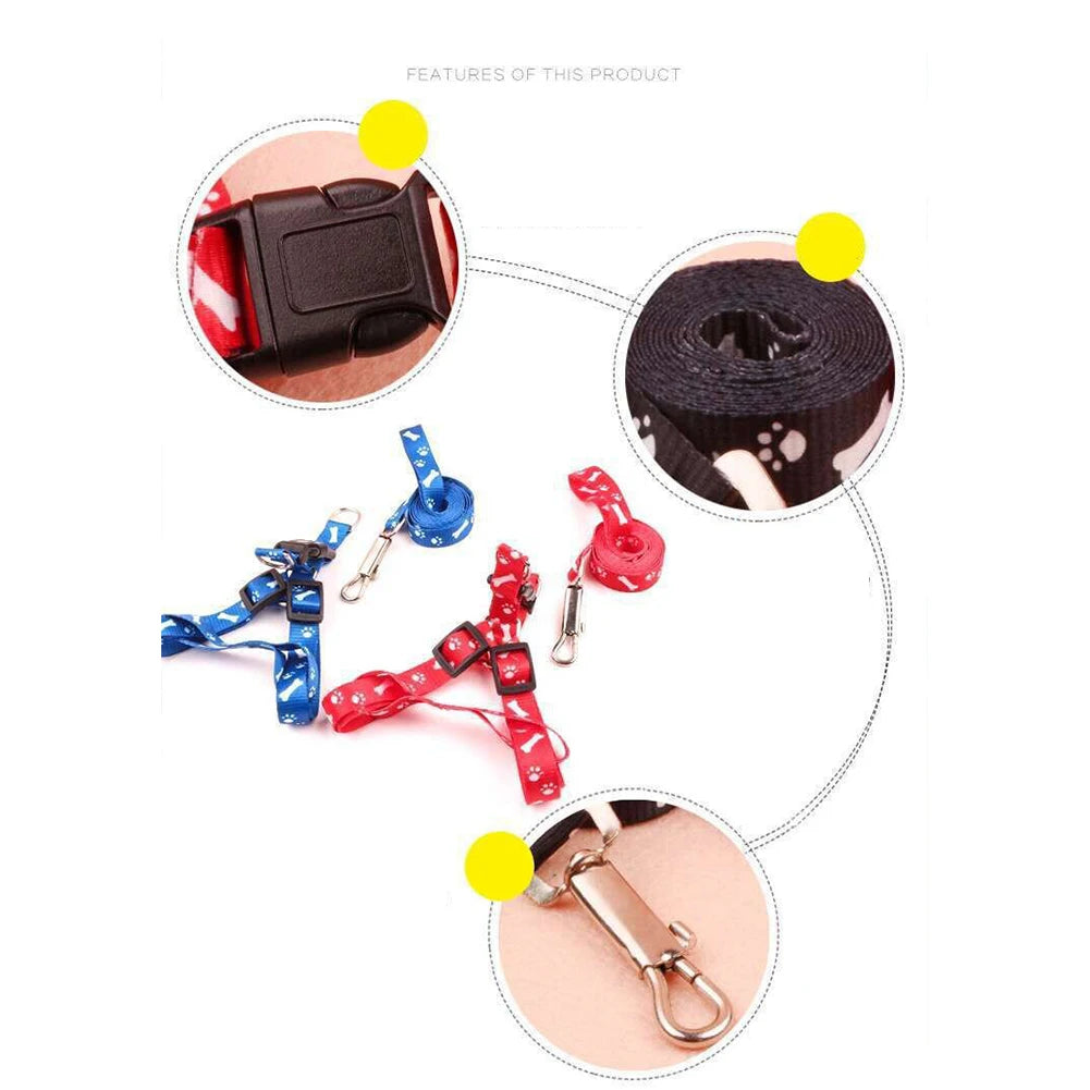 Polyester Pet Chest  Strap Soft Breathable Harness Rope Leash For Medium/large Dogs Cats Accessories Pet Supplies