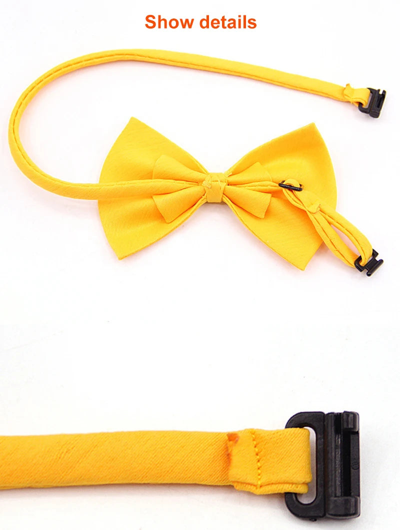 40cm Adjustable Dog Cat Bow Tie Puppy Pets Neck Tie Pet Supplies Kitten Cat Dog Collar Strap Cat Dog Grooming Accessories 1PC