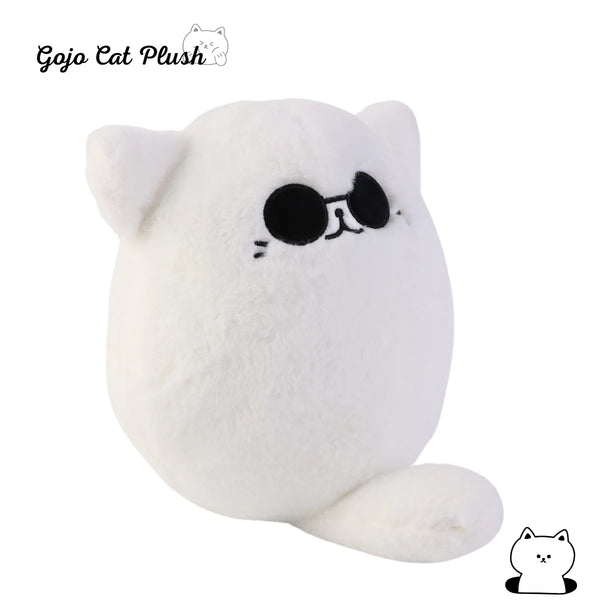 40cm Soft Gojo Cat Plush Pillow Hot Anime Sunglasses White Cat Plushies Toys Stuffed Animals Doll Home Decor Kids Birthday Gift