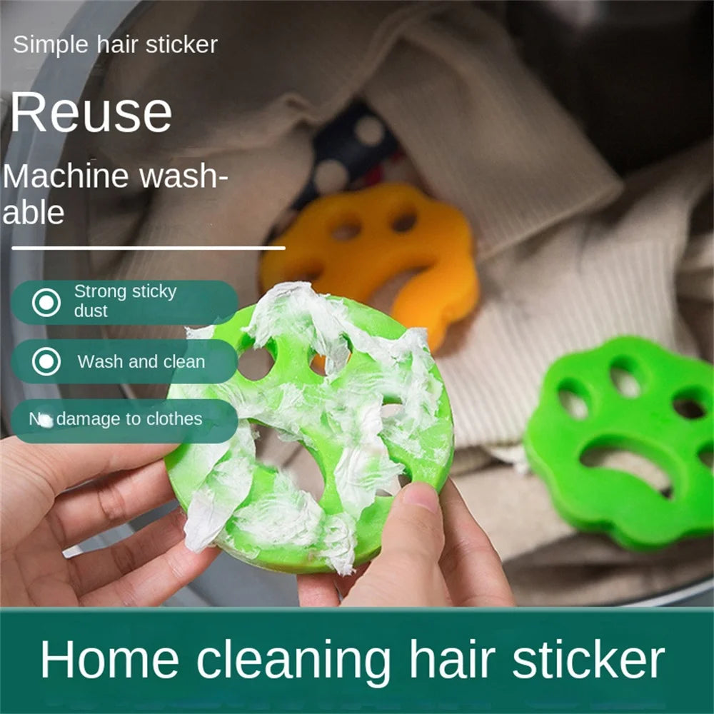 Pet Hair Remover Washing Machine Accessory Cat Dog Fur Lint Hair Remover Clothes Dryer Reusable Cleaning Laundry Dryer Catcher