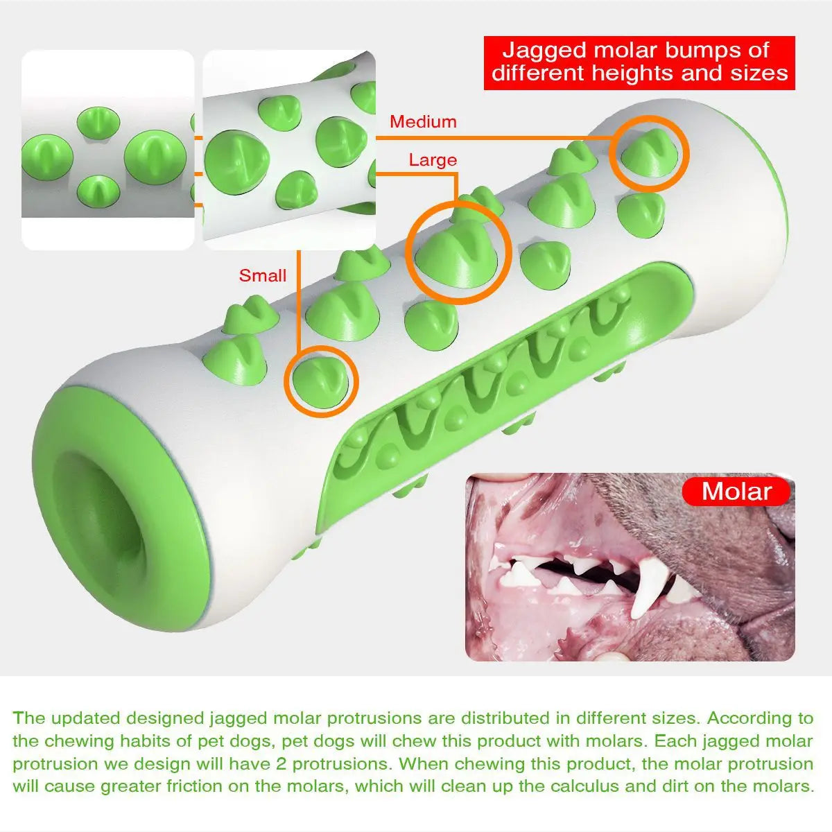 Dog Teething Rod Toothbrush Stick Molar Toys Dog Chew Supplies Pet  Teeth Cleaning Training Interactive Toy