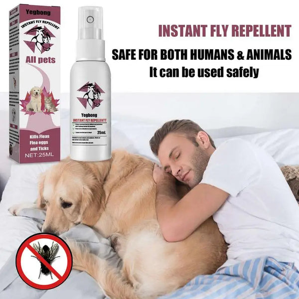 25ml Pet Insect Repellent Spray Drive Away Lice Fleas Ticks Steriliza-tion Relieve Skin Itching Suitable For Deworming Dogs Cats