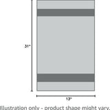 Shammy Dog Towels for Drying Dogs - Heavy Duty Soft Microfiber Bath Towel - Super Absorbent, Quick Drying, & Machine Washable - Must Have Dog & Cat Bathing Supplies | Grey 13X31